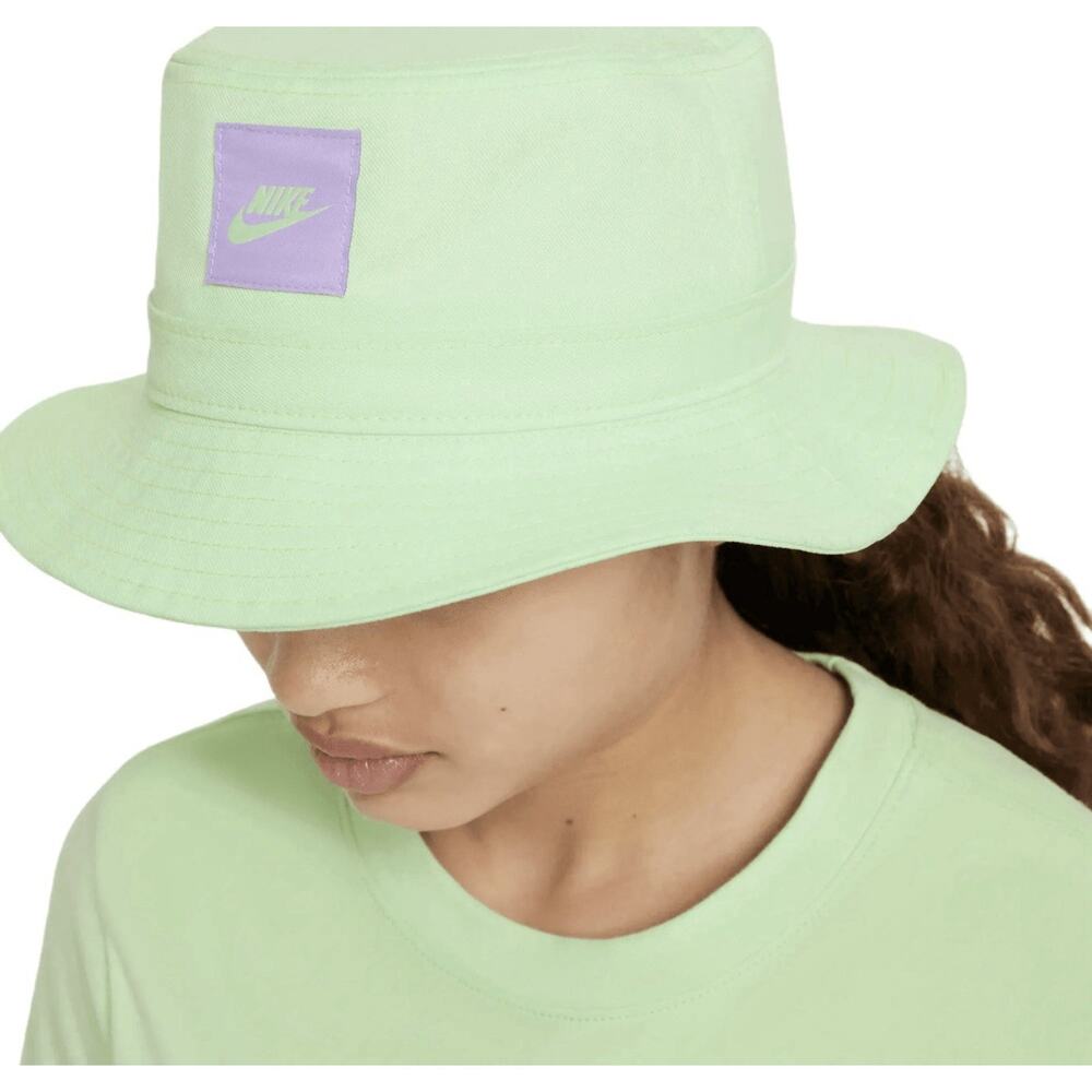 NWT Nike Kids Apex Futura Cotton Bucket Logo Hat Vapor Green One Size Boy / Girl